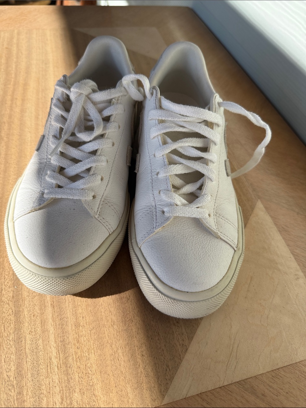 Veja White Low-Top Canvas Sneakers